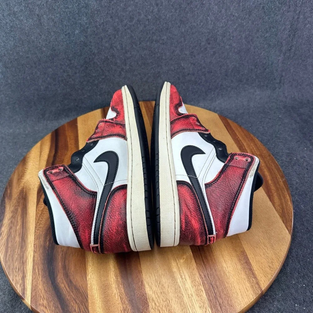 Nike Air Jordan 1 Mid SE Wear Away Chicago Red Mens Size 7.5 DV9565-006